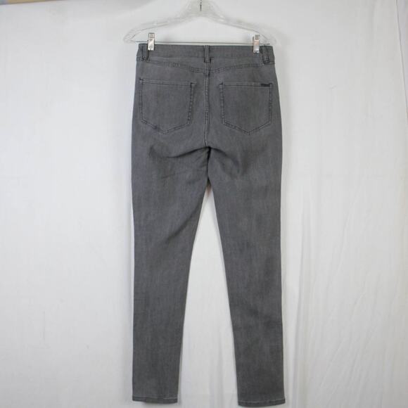 GILI Got It Love It Gray Tuxedo Stripe Skinny Denim Jeans Size 6 - Picture 2 of 4